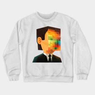 pixel head Crewneck Sweatshirt